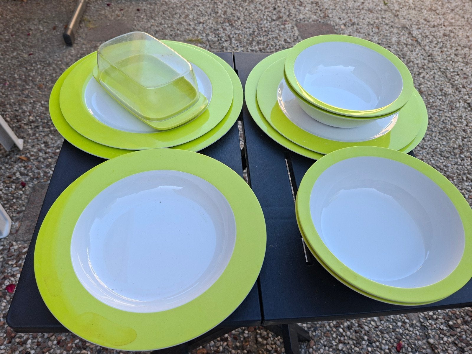 Camping Servies  Mepal Wave - Lime Groen, Ophalen of Verzenden, Zo goed als nieuw