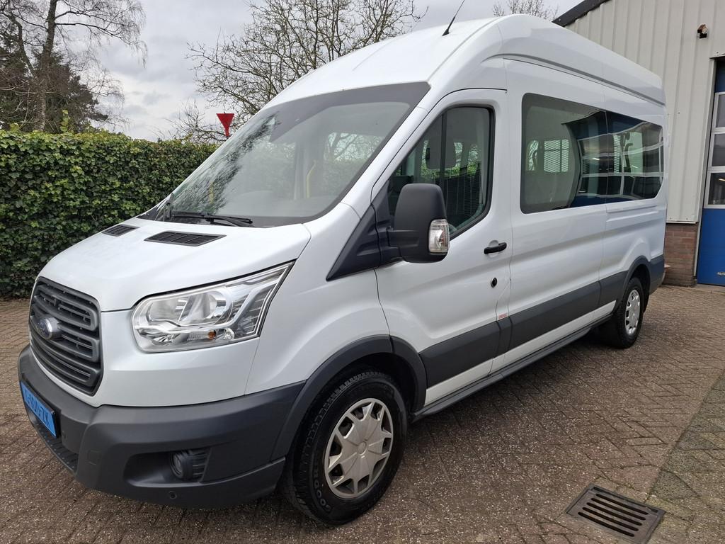 Ford Transit Kombi 350 2.0 TDCI L2H3 29995.- INCL BTW ROLSTO, Auto's, Stof, Gebruikt, Euro 6, Wit