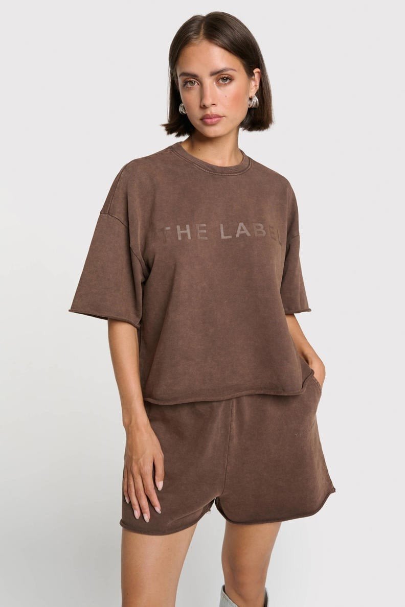 Alix the label shirt bruin nieuwe collectie, Ophalen of Verzenden, Nieuw, Bruin, Korte mouw