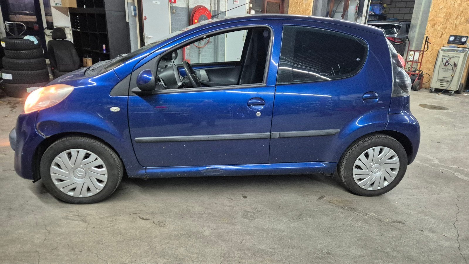 Citroën C1 1.0 5-DRS Sensodrive 2007 Blauw, Auto's, Stof, Zwart, C1, 68 pk
