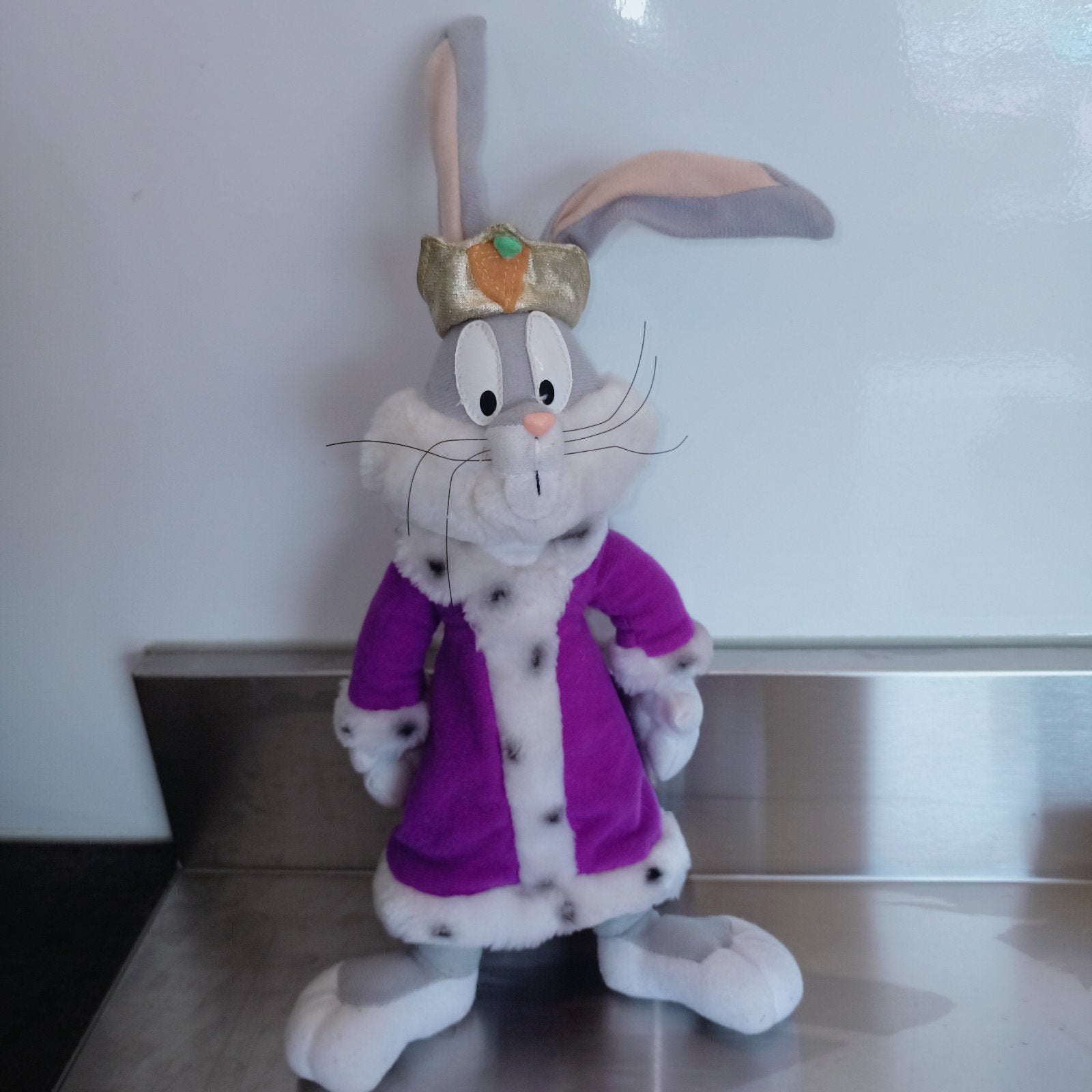 Bugs bunny, looney tunes. Koning., Gebruikt, Overige merken, Konijn, Ophalen of Verzenden