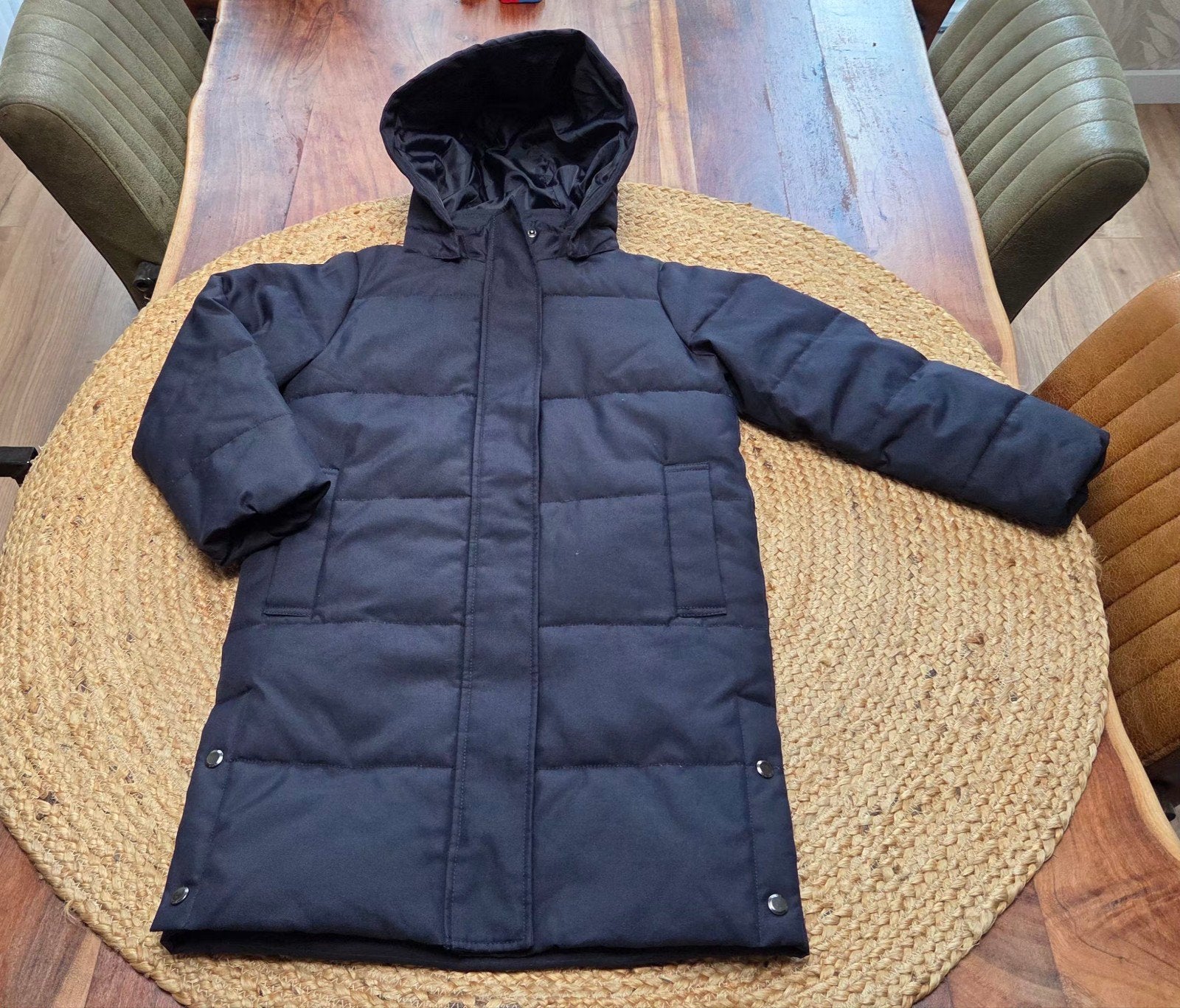 donkerblauwe winterjas Only maat 134, Kinderen en Baby's, Only, Ophalen of Verzenden, Zo goed als nieuw, Jongen
