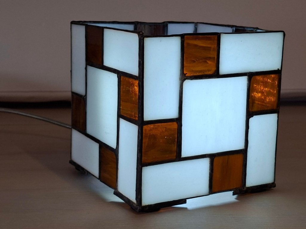 WINDLICHT TIFFANY MONDRIAAN, Huis en Inrichting, Meerkleurig, Nieuw, Glas, Art deco