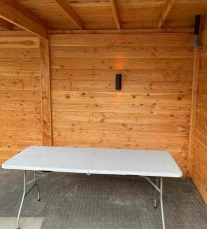 Inklapbare tafel/ Foldable table for RENT/HUUR in Amsterdam✅, Ophalen, Kunststof, Gebruikt, 50 tot 100 cm