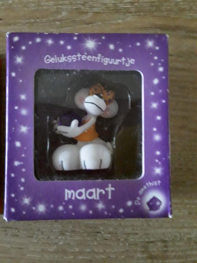 Diddl geluksteentje maand maart amethist., Ophalen of Verzenden, Nieuw, Beeldje of Figuurtje
