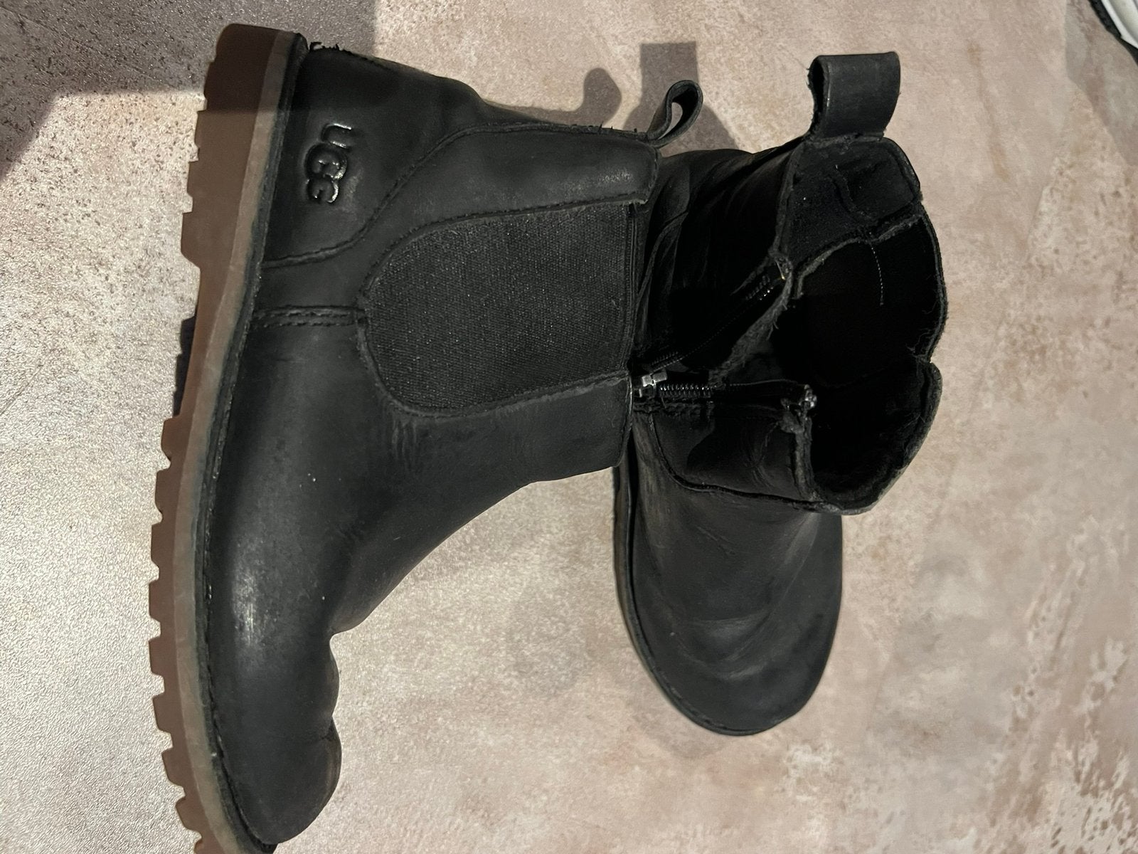 Ugg laarzen met bont maat 27,5 origineel zgan, Kinderen en Baby's, UGG, Ophalen of Verzenden, Jongen, Laarzen