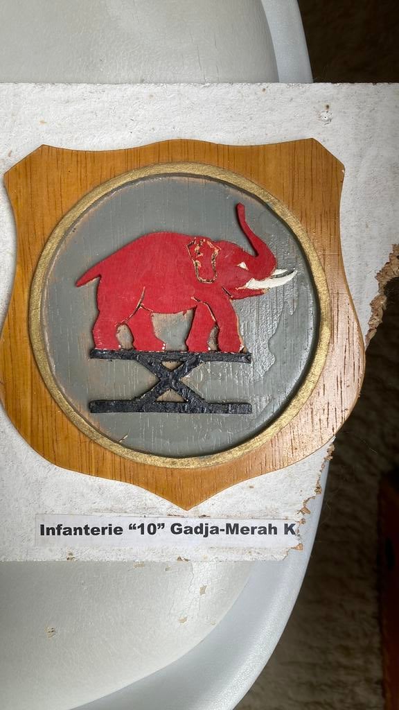 KNIL Infanterie 10 Gadja Merah, Verzamelen, Ophalen of Verzenden, Landmacht, Nederland, Embleem of Badge