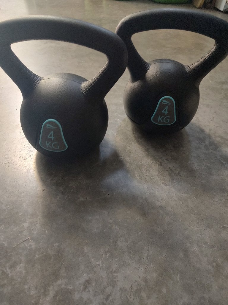 Kettlebells 2 stuks 4kg, Ophalen of Verzenden, Nieuw, Armen, Kettlebell