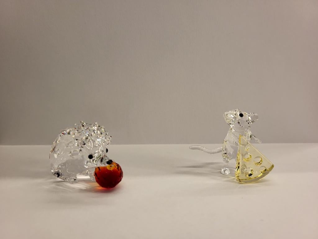 Swarovski egel en Muis, Ophalen of Verzenden, Zo goed als nieuw, Figuurtje
