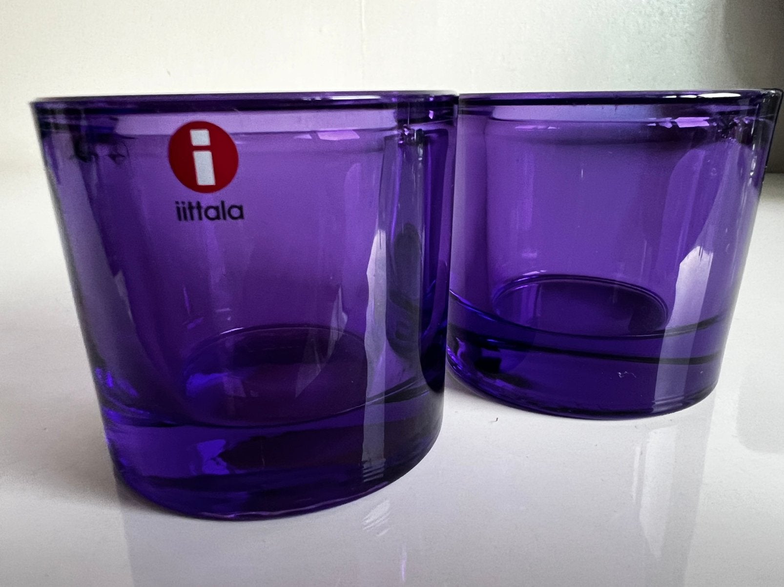 Iittala KIVI Marimekko Waxinelichthouder~Lilac Paars P. STUK, Paars, Waxinelichthouder, Ophalen of Verzenden, Iittala