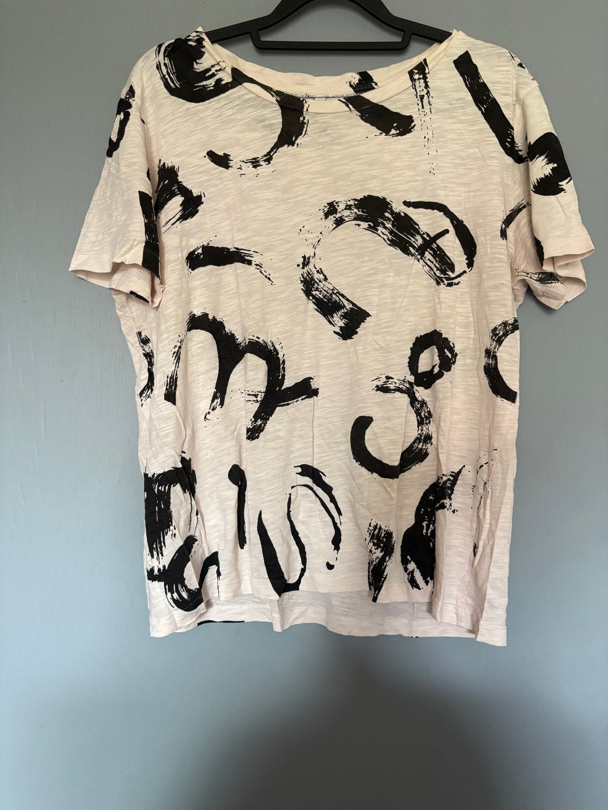 T-shirt met korte mouwen en print, Kleding | Dames, Maat 38/40 (M), Beige, Ophalen of Verzenden, Korte mouw