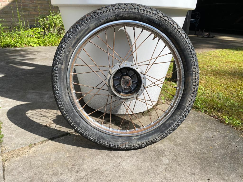 Velgen (1.20) voor Honda C50 ot (past ook op CD50 en SS50), Fietsen en Brommers, Brommeronderdelen | Oldtimers, Gebruikt, Overige merken