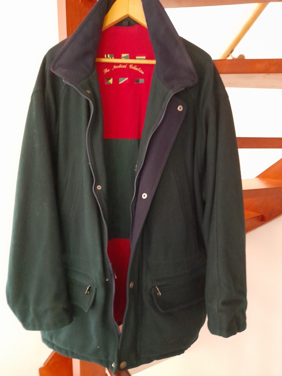 Herenjas donkergroen maat 58., Kleding | Heren, Jassen | Winter, Ophalen, Zo goed als nieuw, Maat 56/58 (XL), Groen