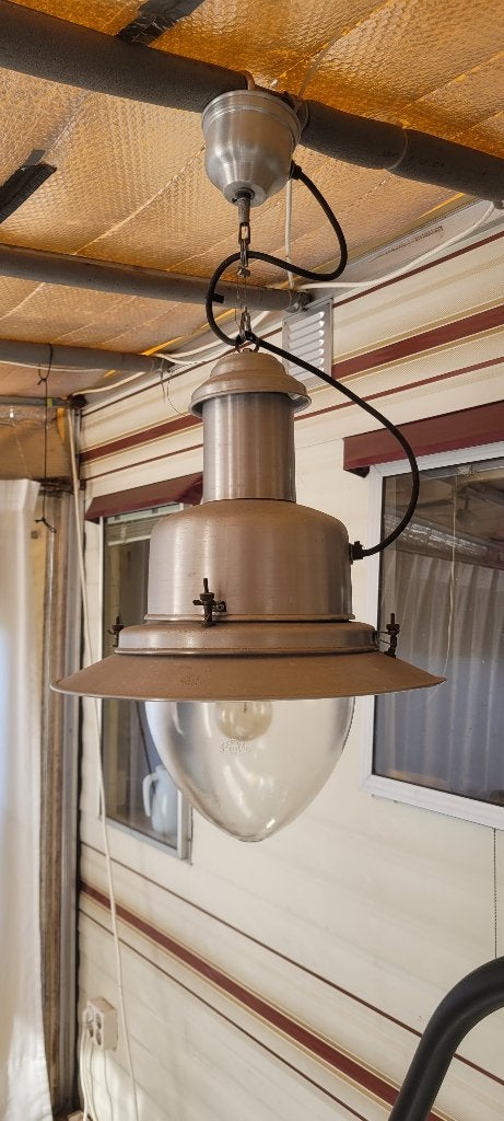 Lamp, Ophalen of Verzenden, Gebruikt, Glas, Scheepslamp