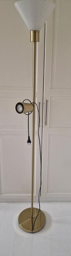 Ikea sta lamp goud., Ophalen of Verzenden, Gebruikt