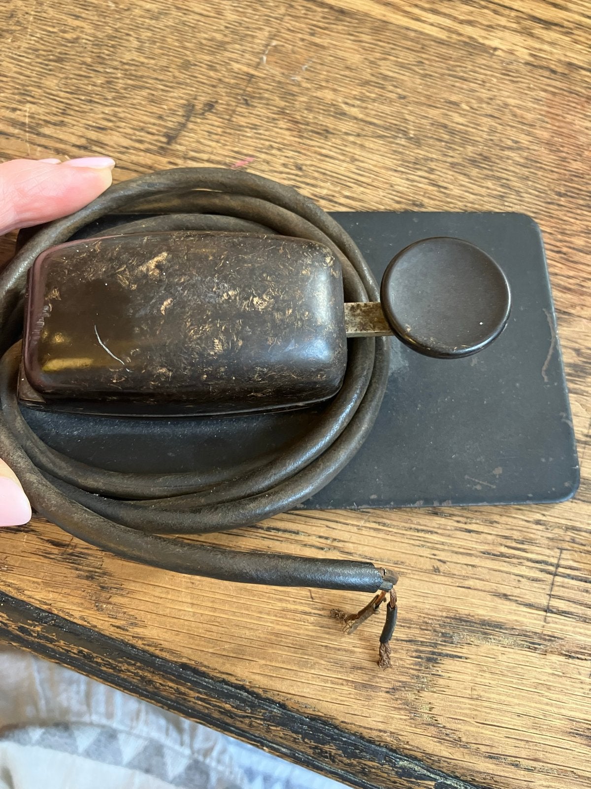 Vintage Morsecode Zender - Antieke Telegraafsleutel, Ophalen of Verzenden, Niet werkend