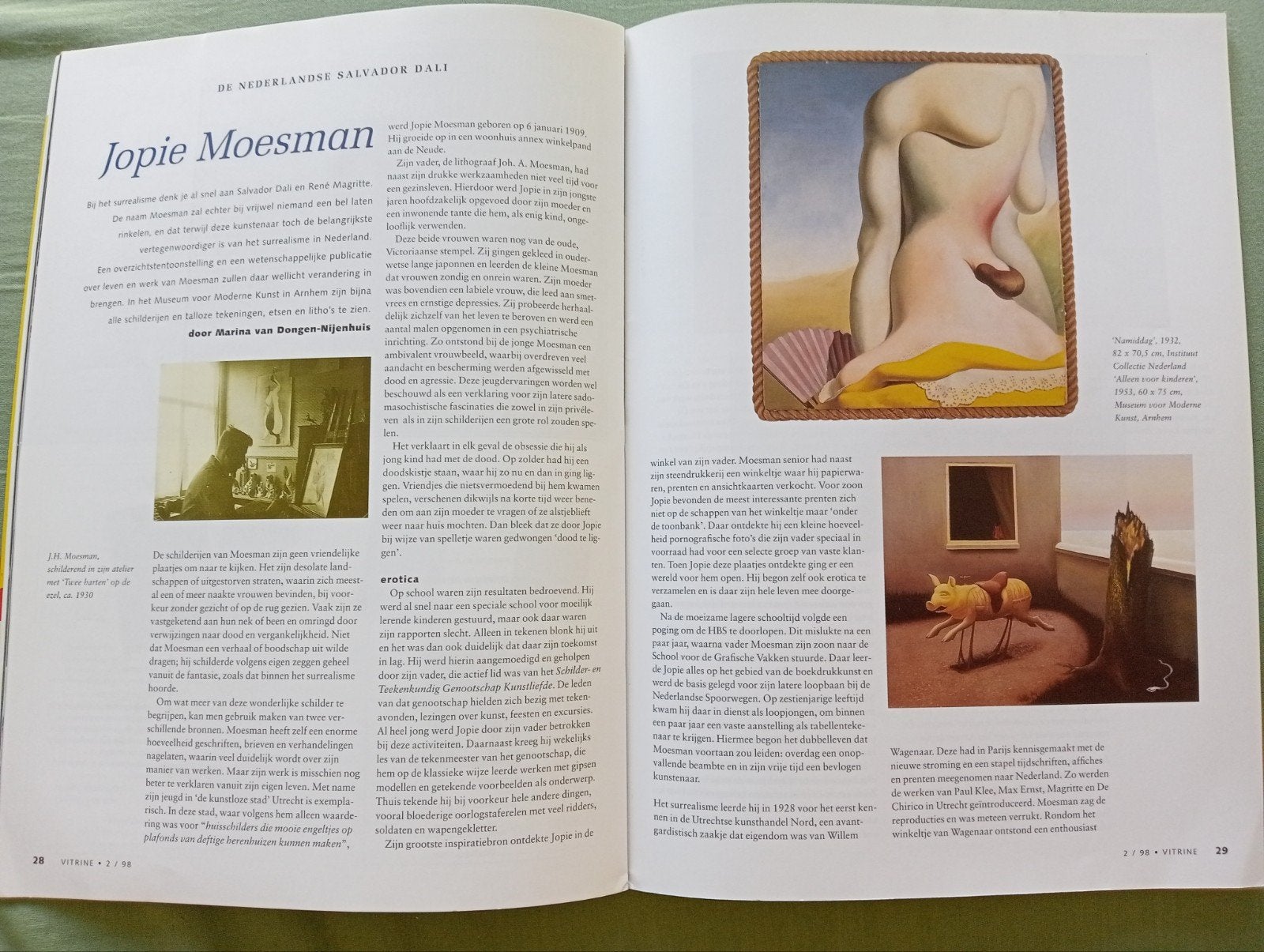 Vitrine Magazine: Jopie Moesman, Surrealisme, Peer Veneman, Ophalen of Verzenden, Gelezen, Overige typen