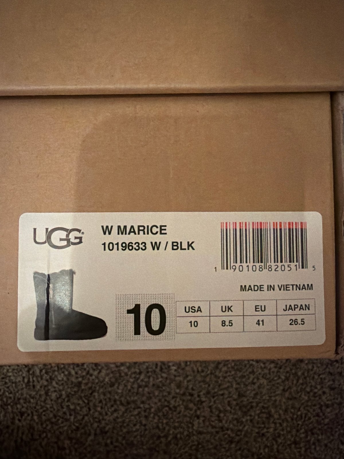 UGG W Marice Laarzen Zwart Maat 41, Ophalen of Verzenden, Zo goed als nieuw, Zwart, Lage of Enkellaarzen