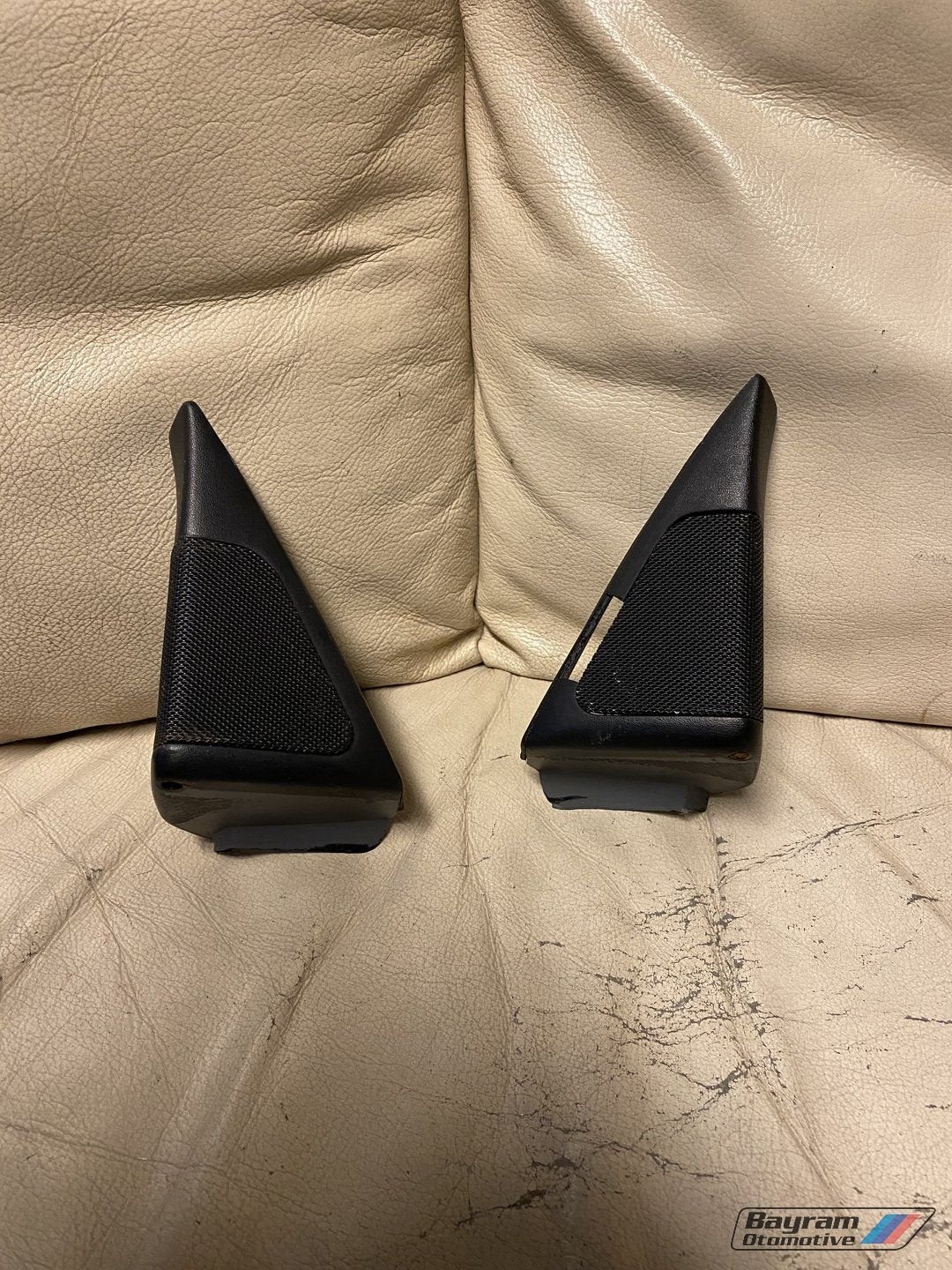 Bmw E32 tweeters speakerkapjes zwart E34 speakers 7-serie M, Ophalen of Verzenden, -, -, -