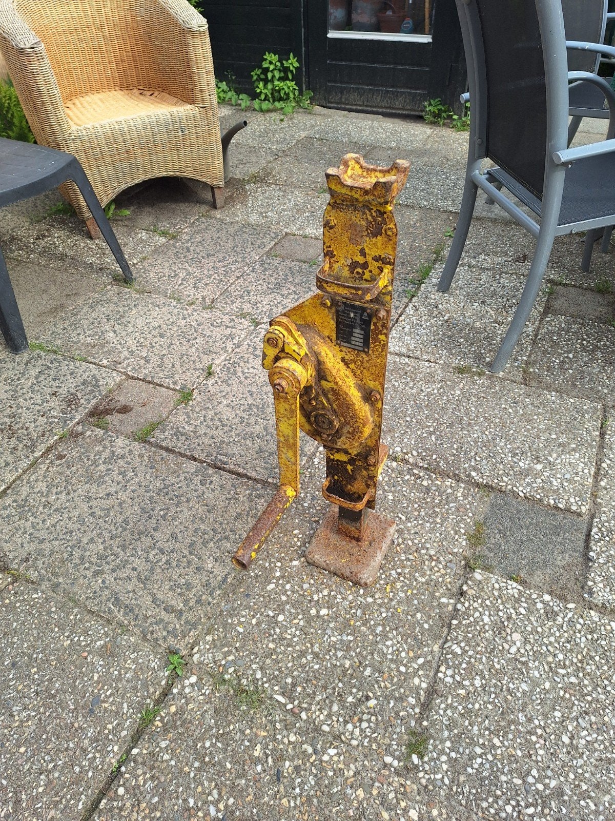 Oude robuuste krik - DDR productie - 5 ton, Ophalen of Verzenden