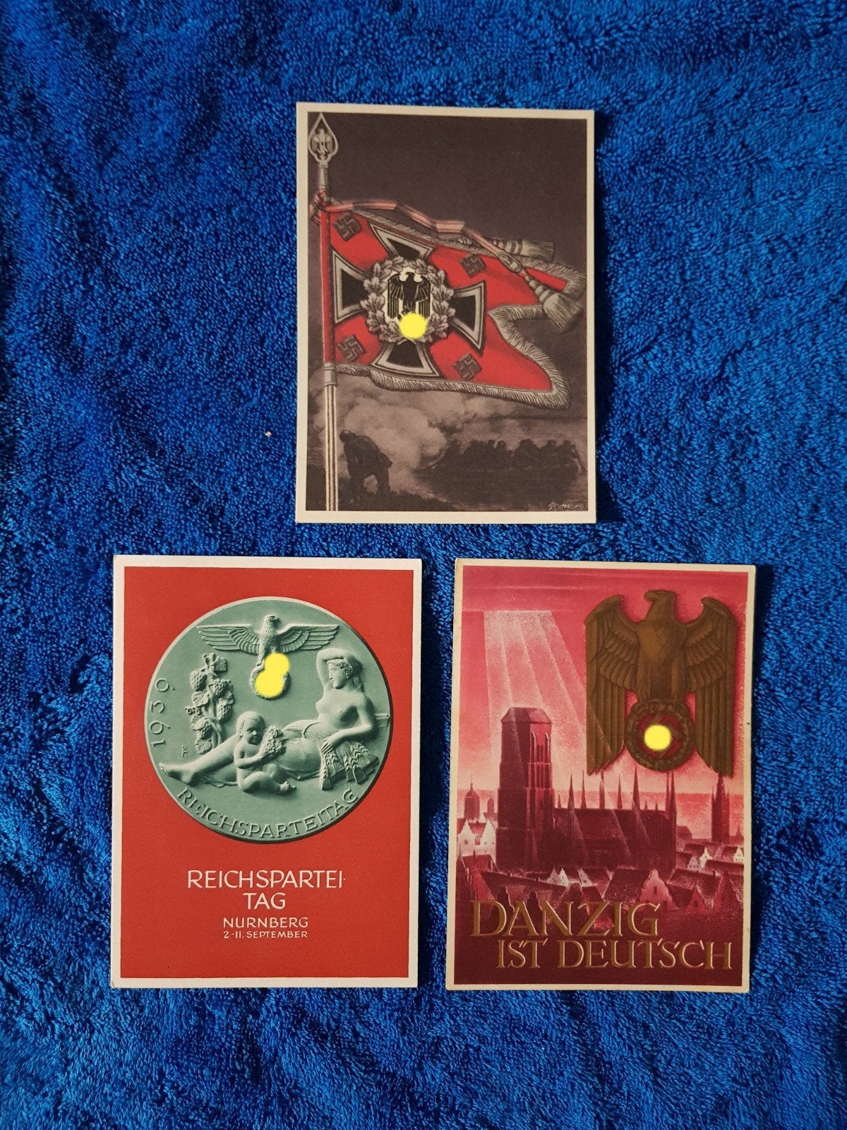 Set van 3 Duitse WOII propagandakaarten, Verzamelen, Militaria | Tweede Wereldoorlog, Ophalen of Verzenden