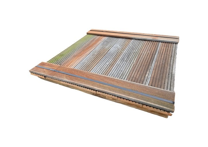 9 profielplanken / Vlonderplanken 1.00 m lang - nr: HP207