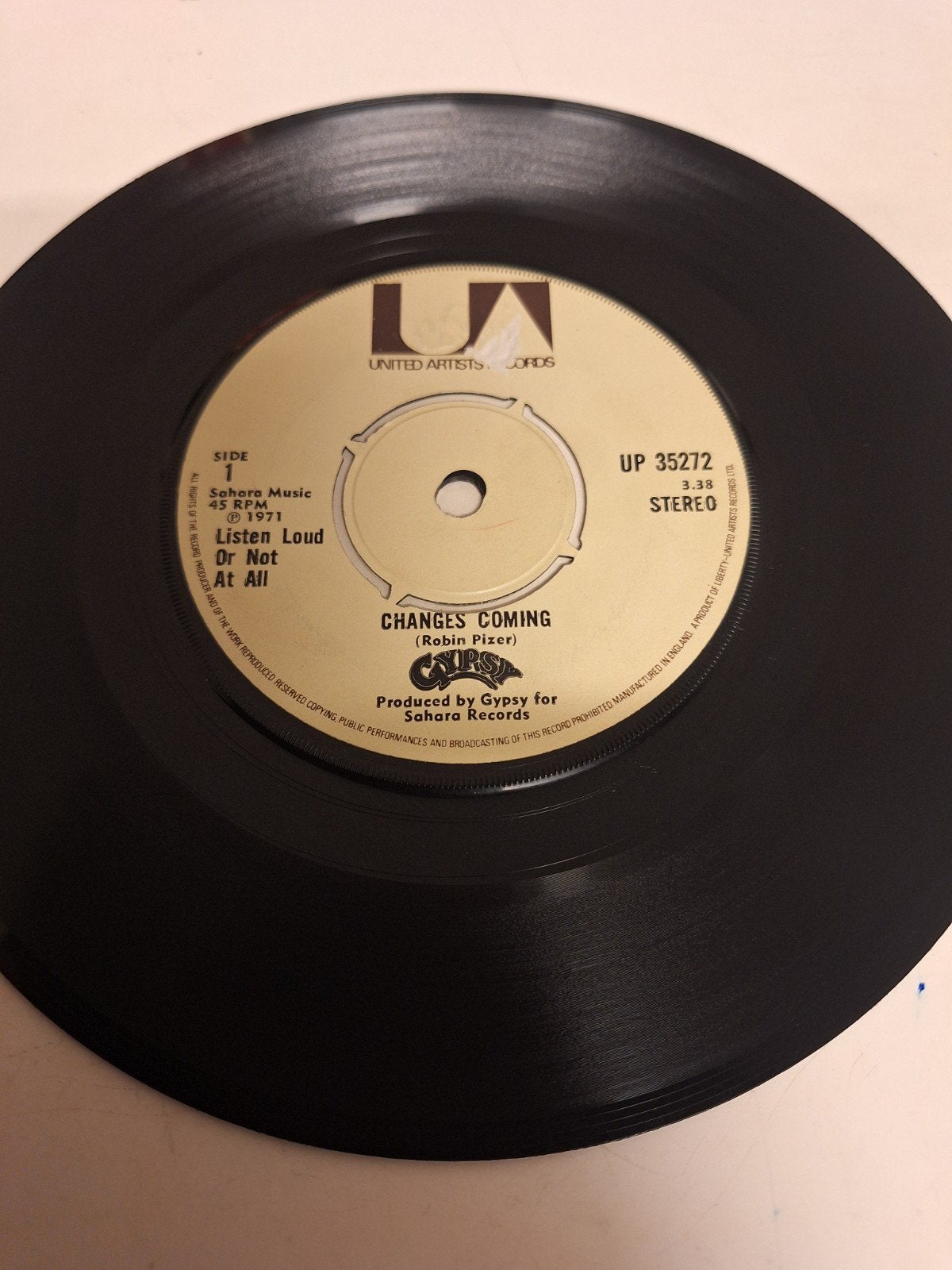 Gypsy - Changes Coming, 1971., Verzenden, 7 inch, Hard Rock