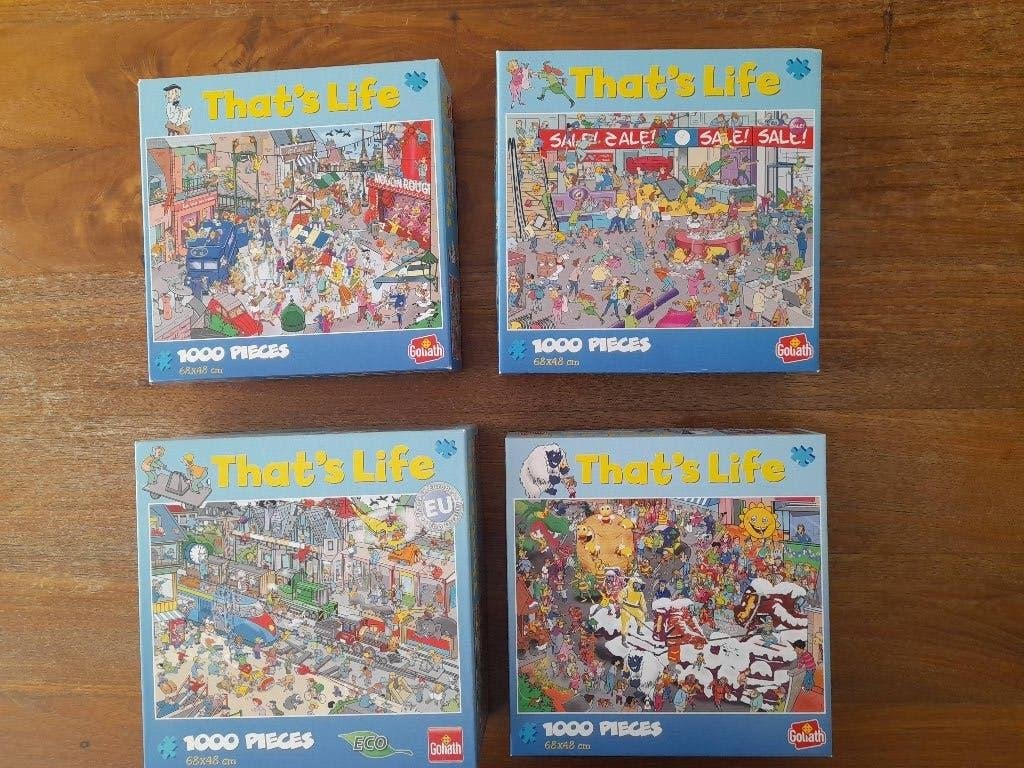 That's Life puzzels, Ophalen of Verzenden, 500 t/m 1500 stukjes, Zo goed als nieuw, Legpuzzel