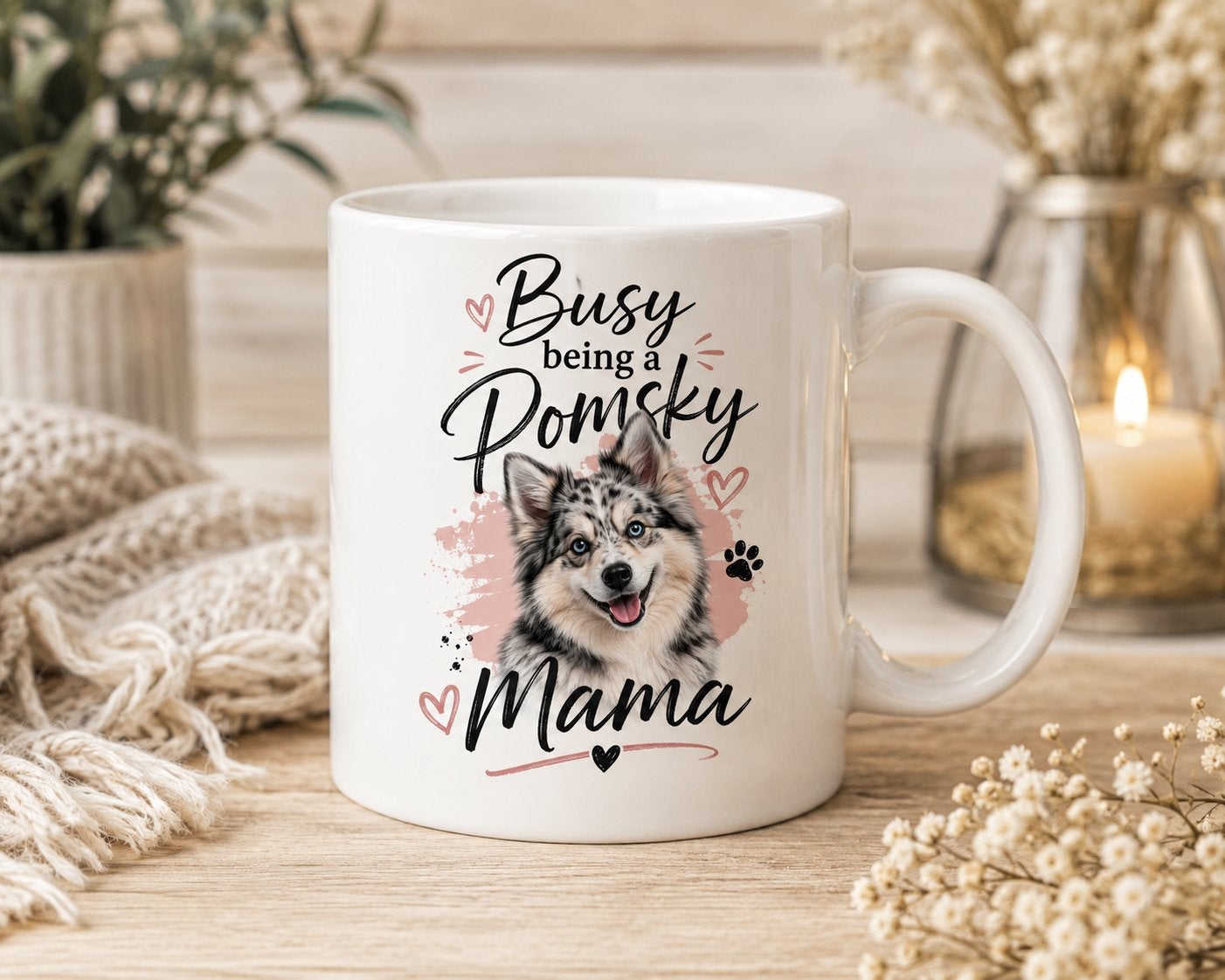 Busy being a Pomsky Mama - Mok, Verzenden, Nieuw