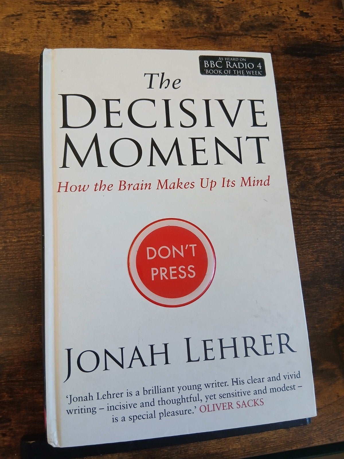 The Decisive Moment - Jonah Lehrer (Hardcover), Ophalen of Verzenden, Gelezen, Jonah Lehrer