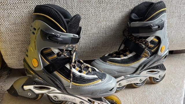 Skeelers, inline skates maat 40-41 Ksport grijs, Sport en Fitness, Skeelers, Ophalen of Verzenden, Gebruikt