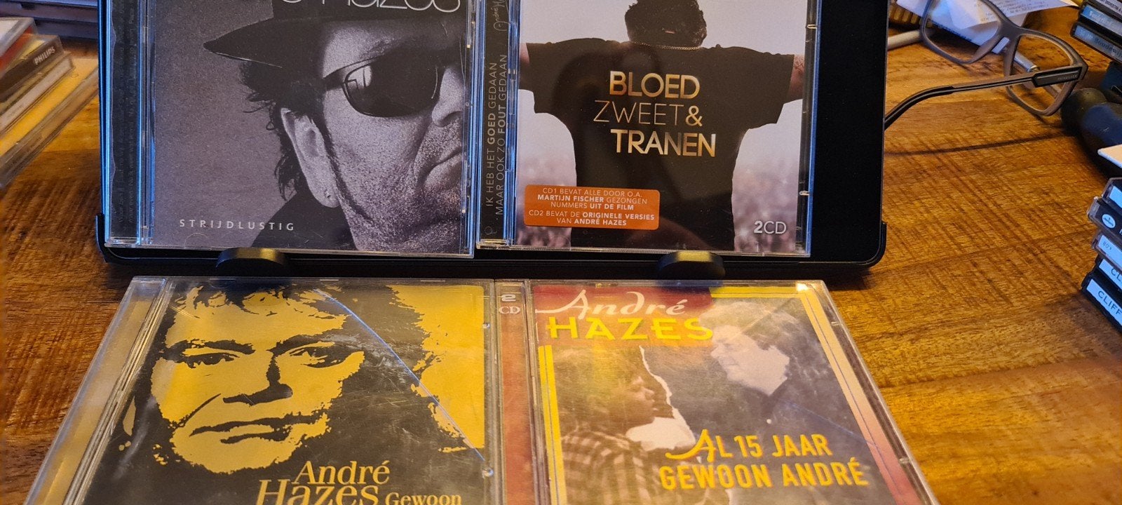 André Hazes CD collectie: Strijdlustig, Bloed Zweet & Tranen, Gebruikt, Ophalen of Verzenden, Levenslied of Smartlap, Inclusief doosje