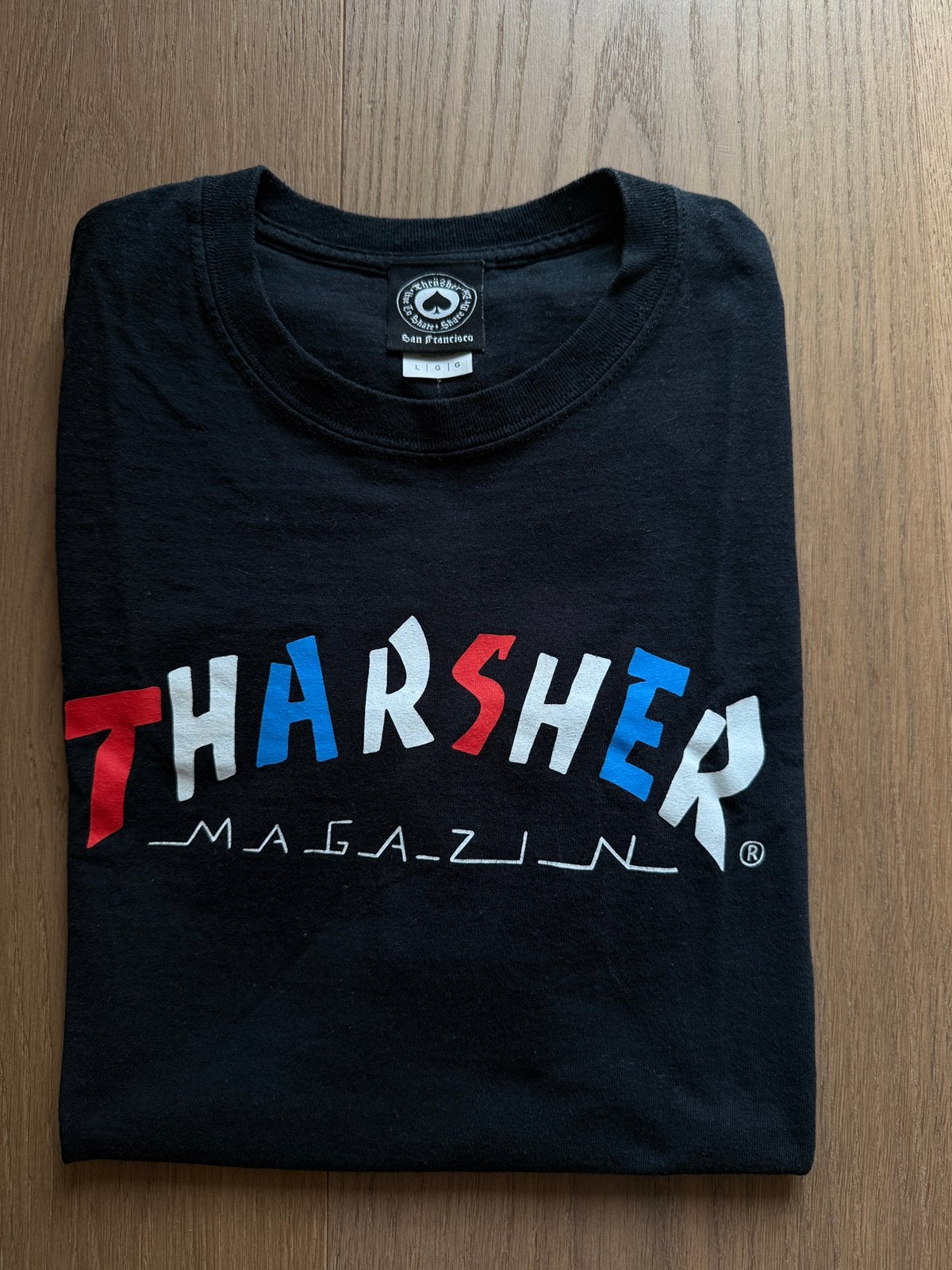 THRASHER Magazine x PARRA T-Shirt - Large, Ophalen of Verzenden, Zo goed als nieuw, Maat 52/54 (L)