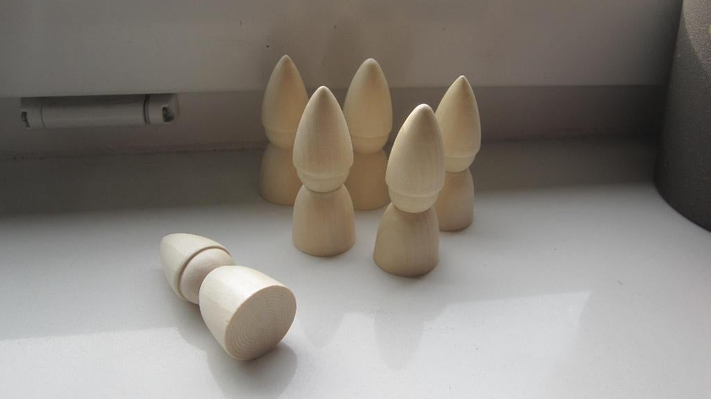 Peg dol houten knutsel poppetjes Nieuw., Ophalen of Verzenden, Nieuw