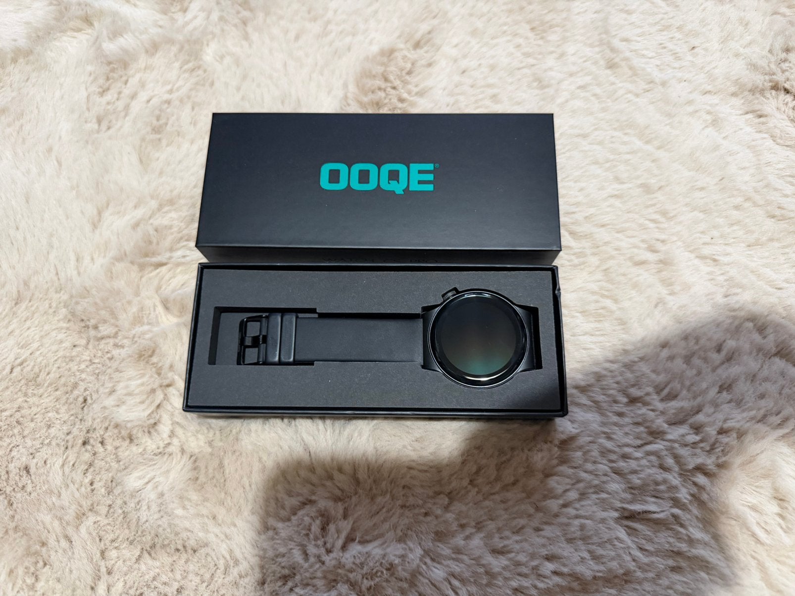 Smart watch ooqe cs pro horloge, Zwart, Ophalen of Verzenden, Zo goed als nieuw, Android