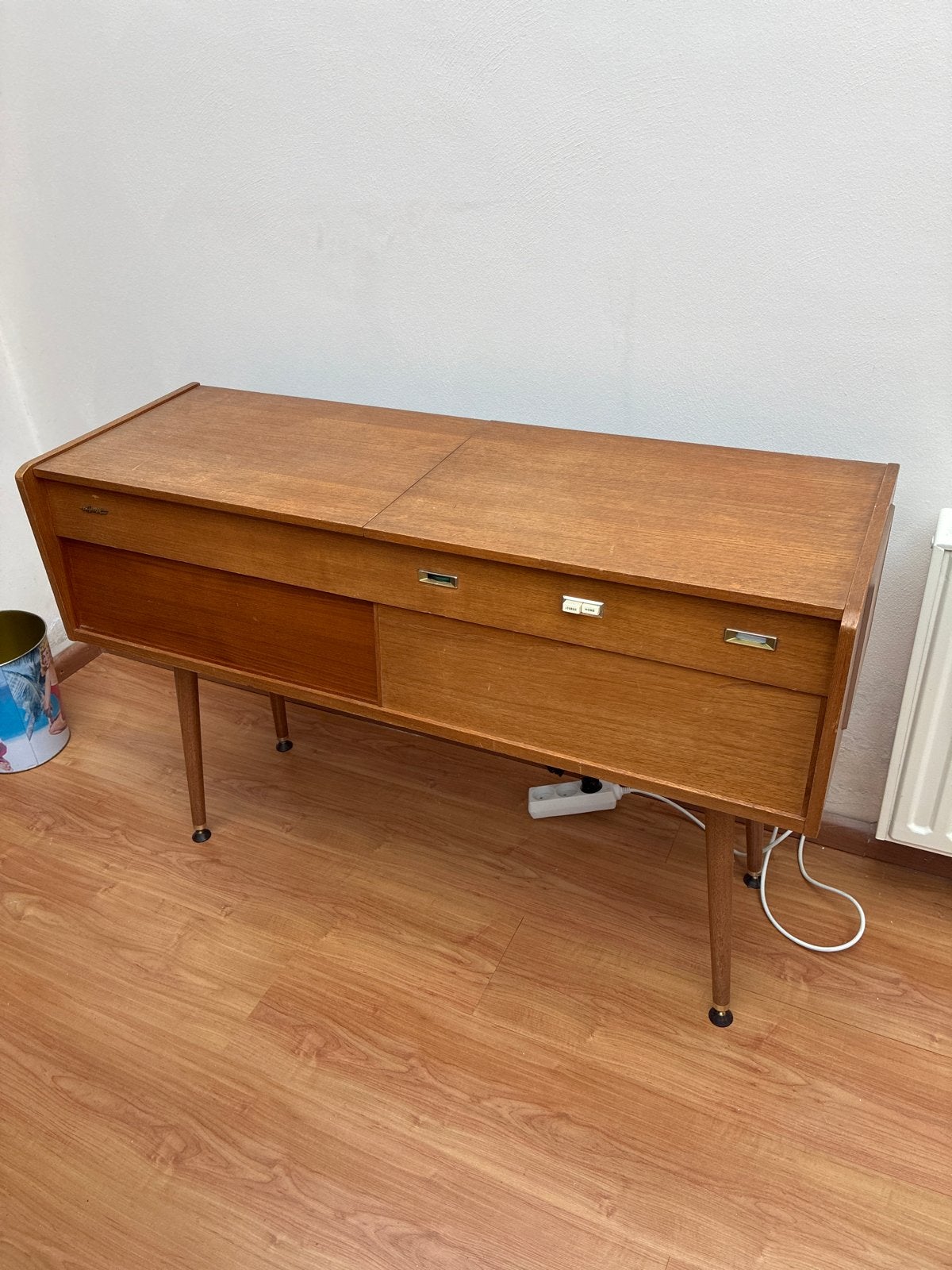 Vintage Philips radio meubel met platenspeler, Ophalen