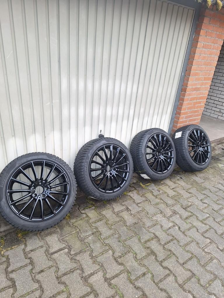 18 inch 5x112 met winterbanden, Auto-onderdelen, Banden en Velgen, 18 inch, Banden en Velgen, 225 mm, Winterbanden