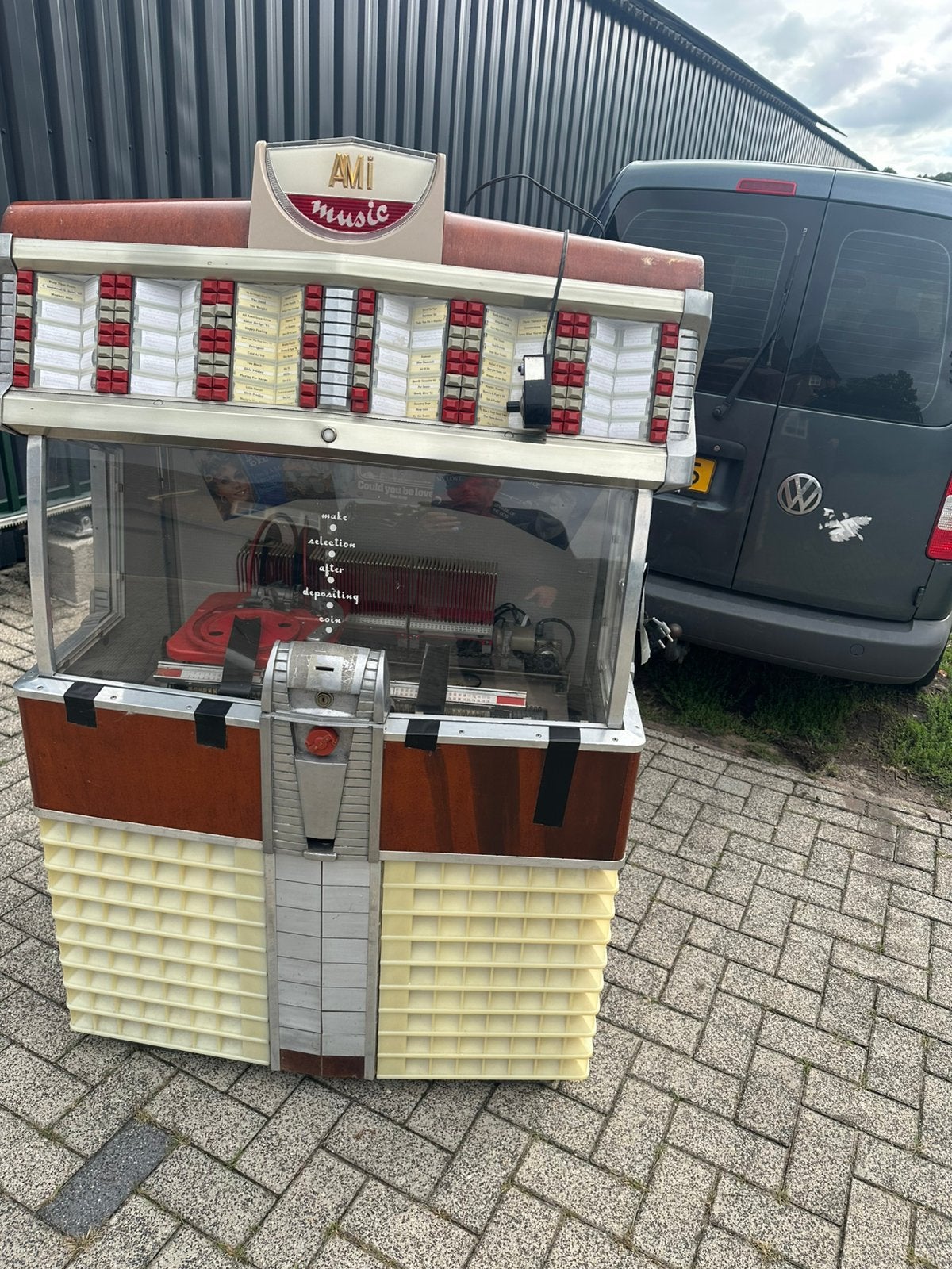 Mooie oude jukebox, Verzamelen, Ophalen of Verzenden, Zo goed als nieuw, 1970 tot heden, Overige merken