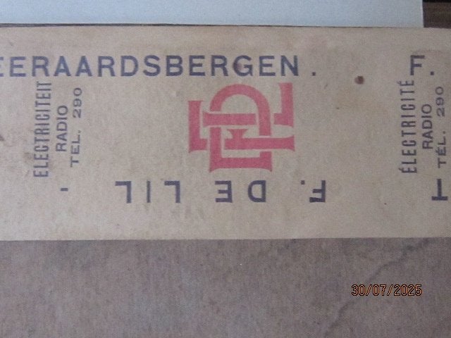 Gravure v/d BISSCHOP van Sens, met Gebr. Glas, Ophalen, Gravure