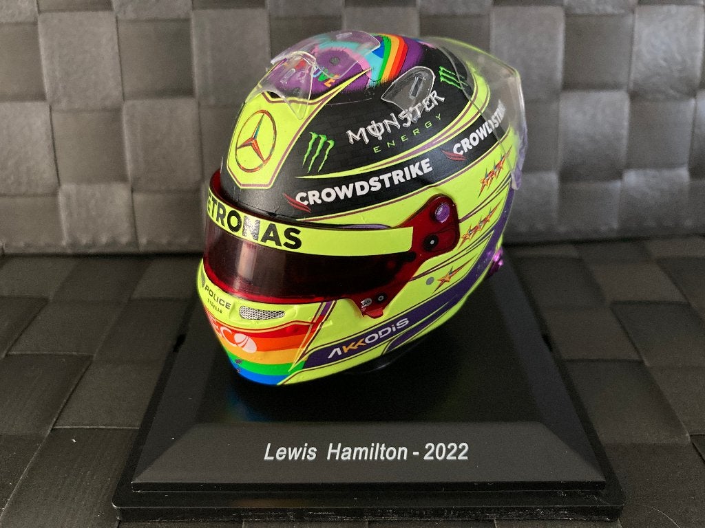 ✅ Lewis Hamilton 1:5 helm 2022 Canadian GP Mercedes AMG W13, Ophalen of Verzenden, Nieuw, Formule 1