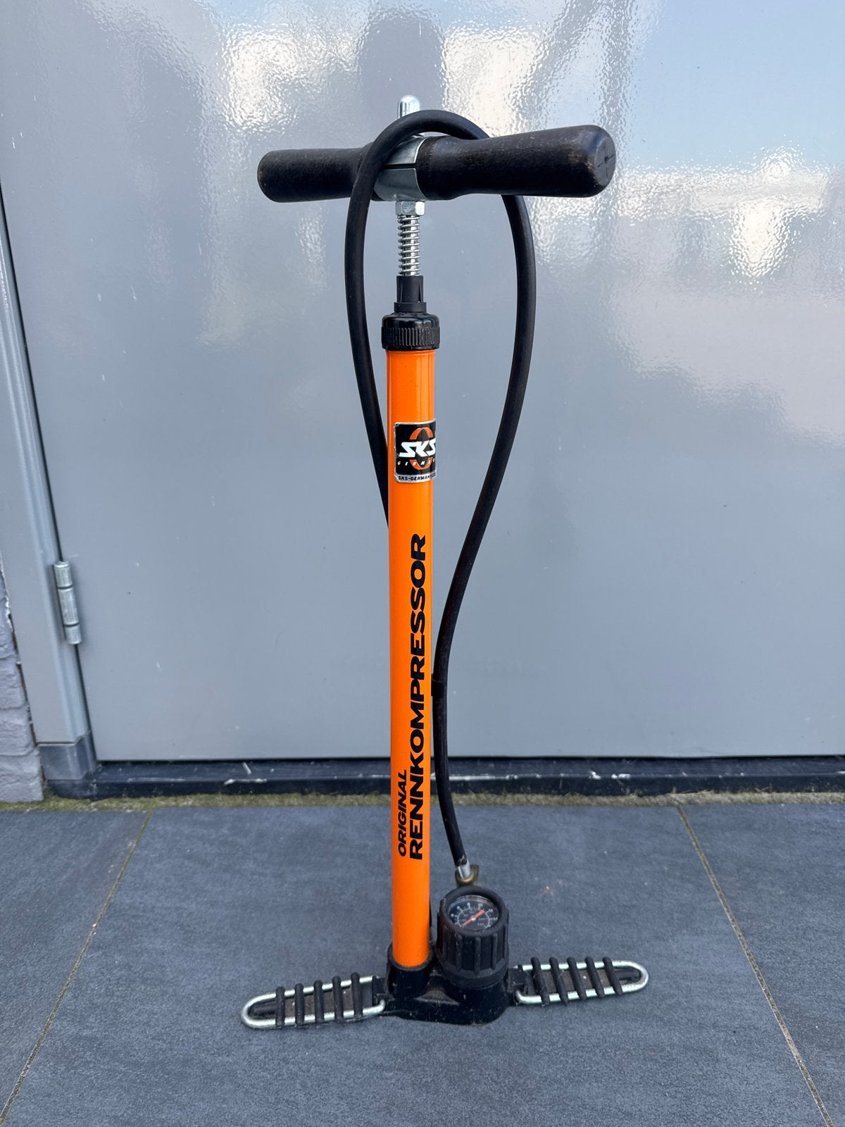 SKS Rennkompressor fietspomp met drukmeter, Fietsen en Brommers, Ophalen of Verzenden, Drukmeter, Gebruikt