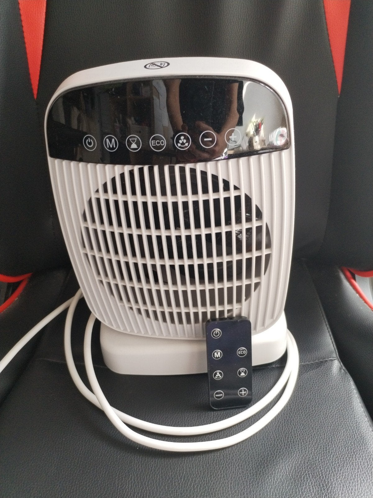Oscillating fan & heater (SilverCrest) - ventilator, Ophalen, Minder dan 60 m³, 3 snelheden of meer, Zo goed als nieuw