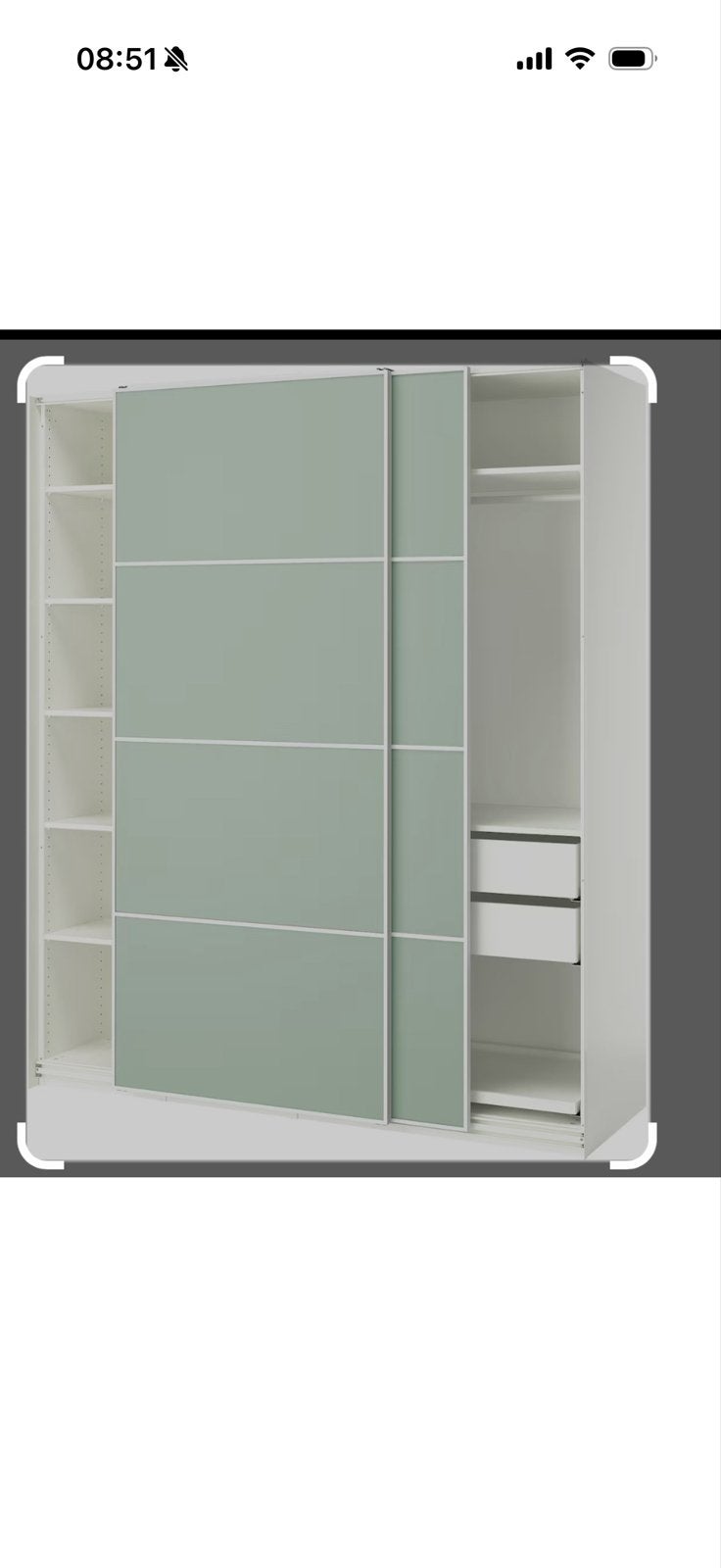 Pax schuifdeuren 236x100 cm (2x), Huis en Inrichting, Gebruikt, 200 cm of meer, Met deur(en), 50 tot 100 cm