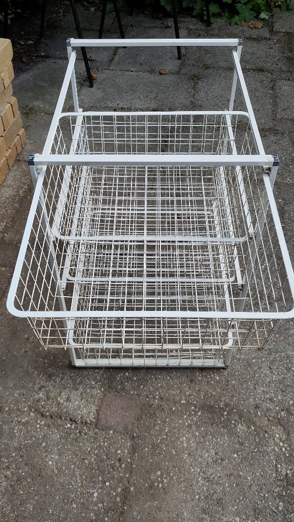 ikea rek met draadmanden, Ophalen, Gebruikt