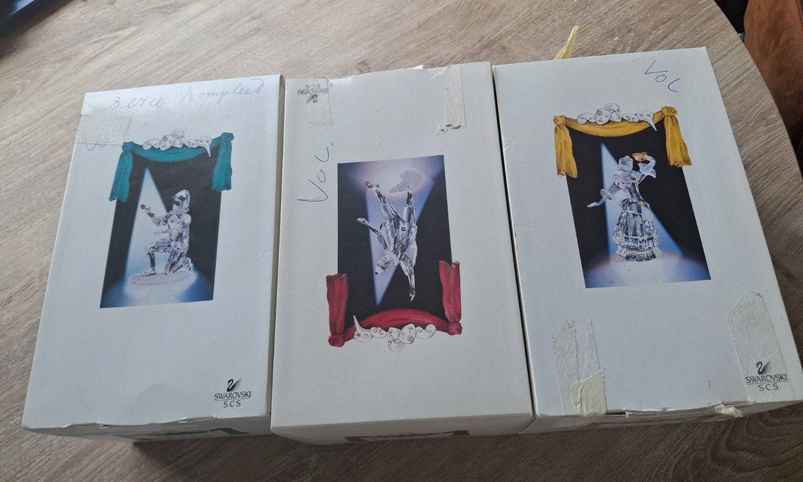 Swarovski 3x Masquerade, Verzamelen, Swarovski, Ophalen, Gebruikt, Figuurtje