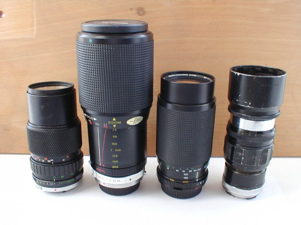 Komura 105 / Olympus 75-150 / Vivitar 75-200/ Panagor 75-205, Olympus, Overige vattingen, Niet werkend, Handmatige focus