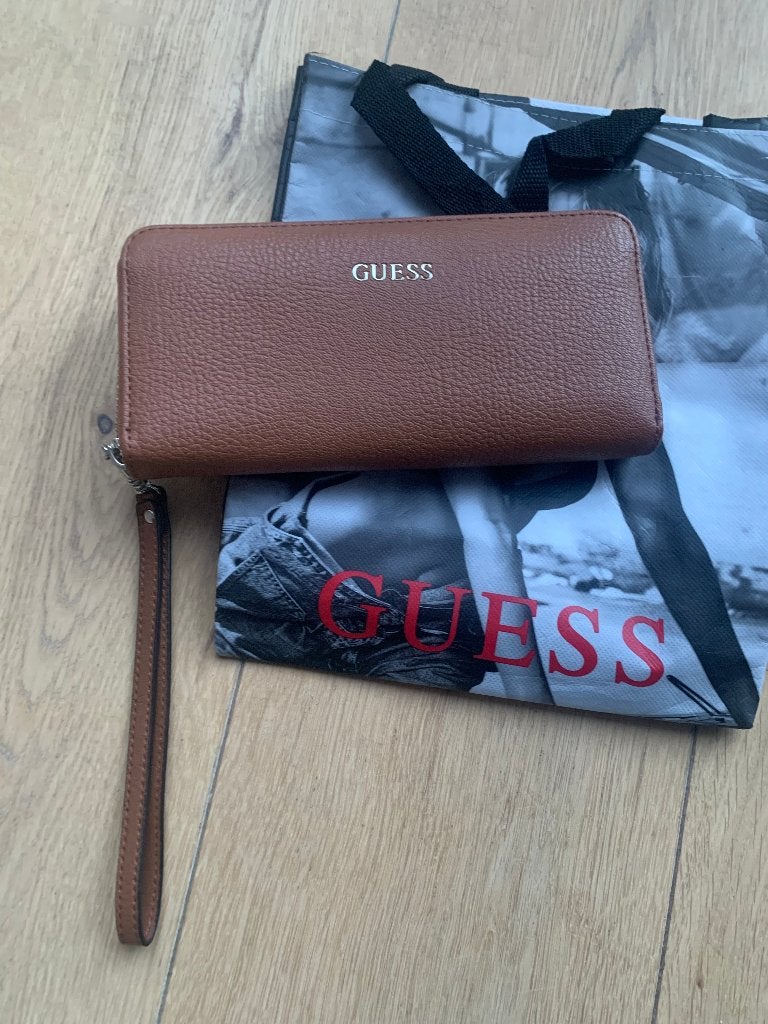 Nieuw Guess Portemonnee with the Guess Shopping Bag, Bruin, Guess, Nieuw, Ophalen of Verzenden