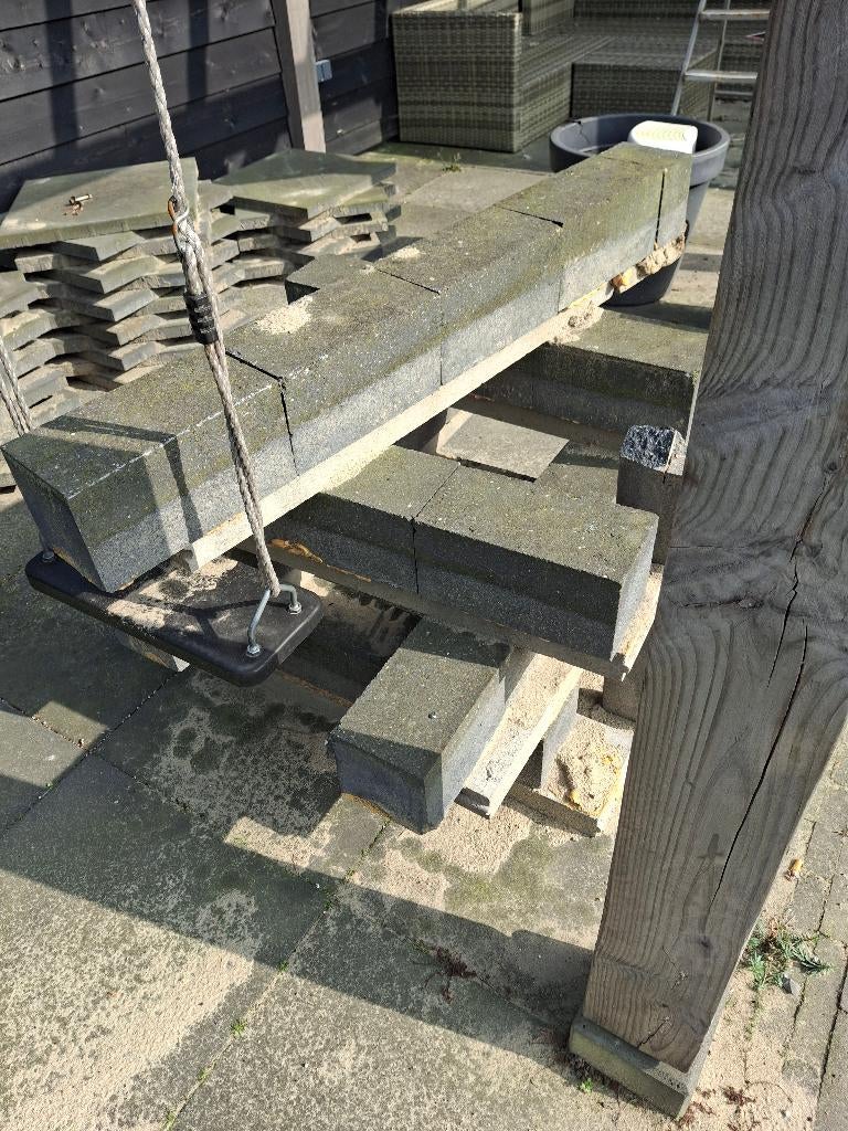 Bielzen beton GRATIS, Tuin en Terras, Bielzen en Borders, Ophalen, Gebruikt, 100 tot 200 cm, Biels