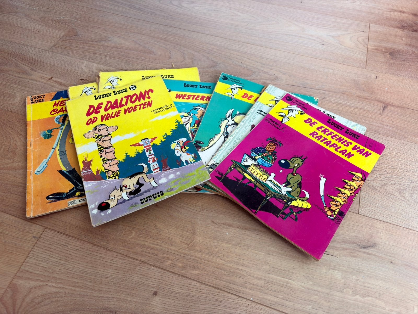 Lucky Luke - 1969 tm 1977 : 8 stuks, Ophalen of Verzenden, Gelezen