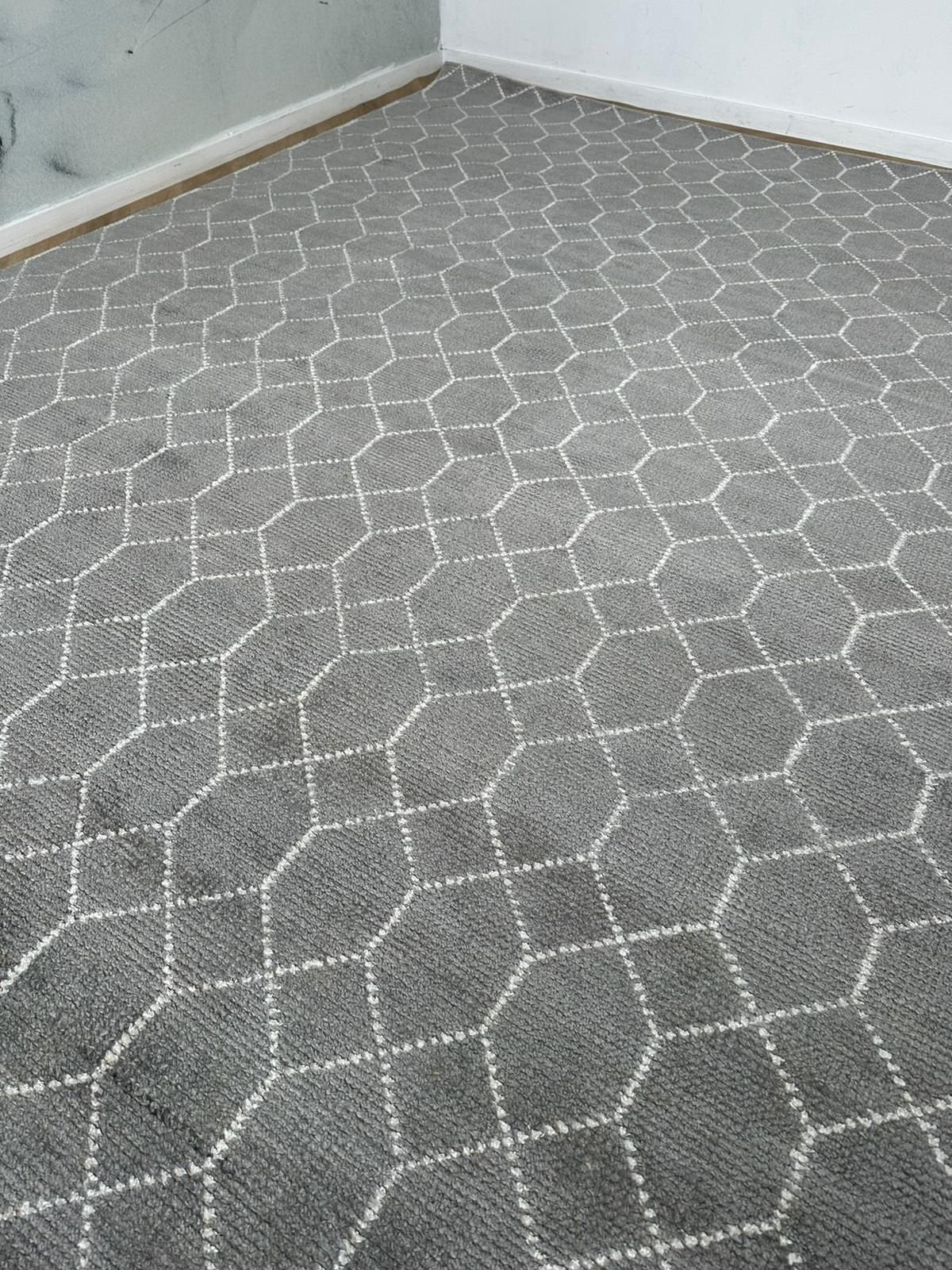 Brinker vloerkleed Laatz Grey Bamboo silk XXL 240x340, Ophalen of Verzenden, 200 cm of meer, Rechthoekig, Nieuw